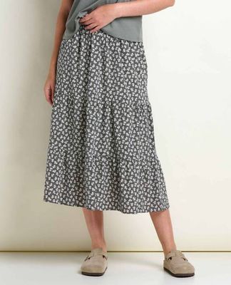 Sunkissed Tiered Midi Skirt