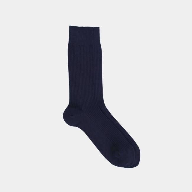 RIBBED COTTON SOCKS