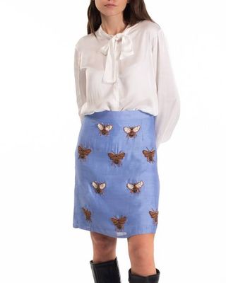 Melissa Peace Silk Mini Skirt - Kurinji