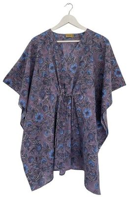 NEW! Block print Kaftan Short No.91