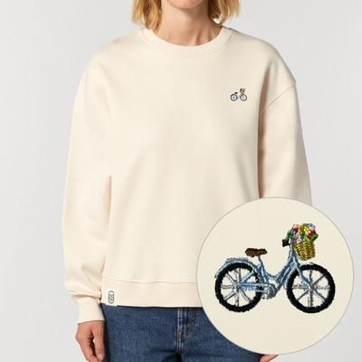 Bike With Flowers Sweatshirt (Unisex)
