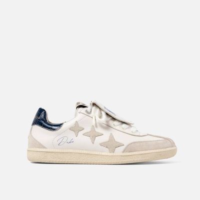 Plus Duke NY White + Navy Sneaker - Women's