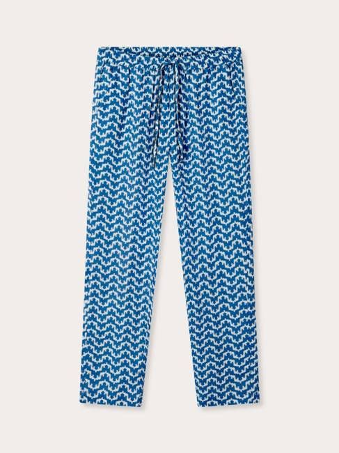 Men's Elephant Palace Blue Eleuthera Linen Trousers