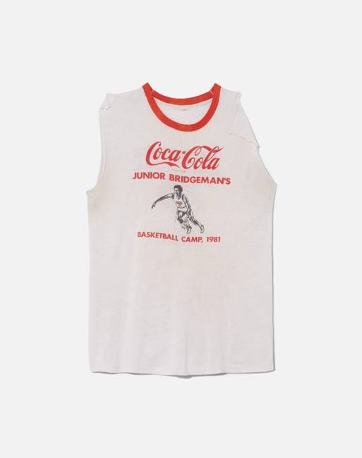 Vintage 80s Coca Cola Shredded Jersey Tee -#1400