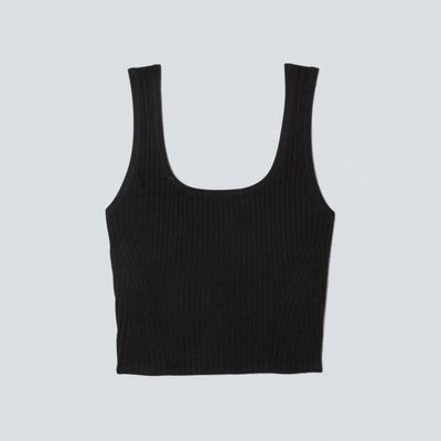 The Cotton-Merino Cami | Black