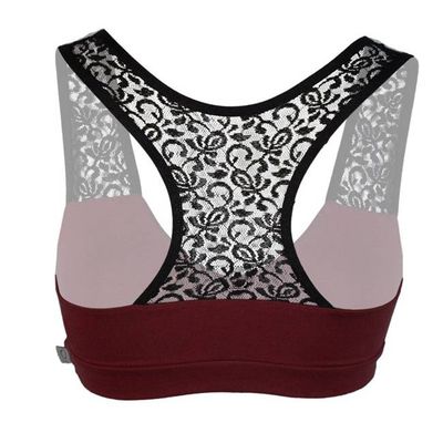 Bio-Bustier Jondel-Top aubergine (rot) - kaufen