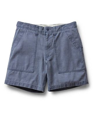 The Surplus Short in Navy Reverse Sateen