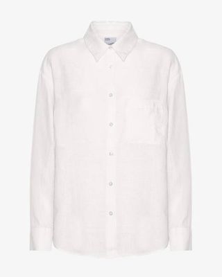 Linen Oversized Shirt - Optical White