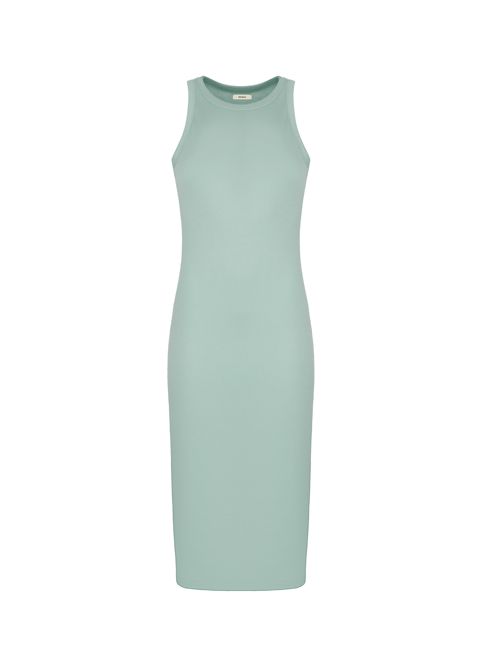 Archive Womens 365 Lightweight Rib Tank Dress—eucalyptus blue