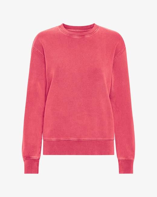 Women Classic Organic Crew - Faded Red