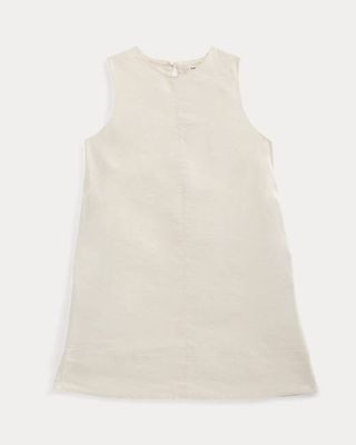The Shift Dress in Stretch Linen | Bone