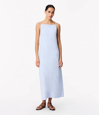 Square Neck Slip Dress | French Blue