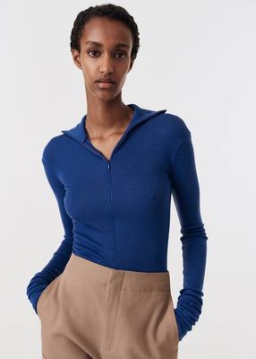 Zip Turtle Neck Top