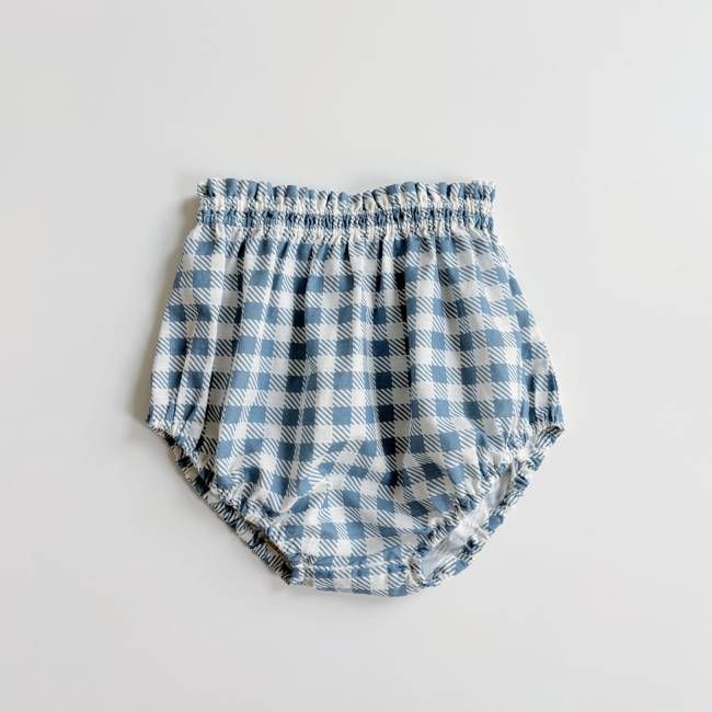 Lottie Bloomer, Gingham Print, Azul, Size 5