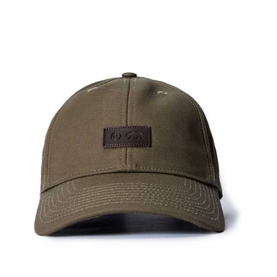 The Pathfinder Cap in Fatigue Olive Dry Wax