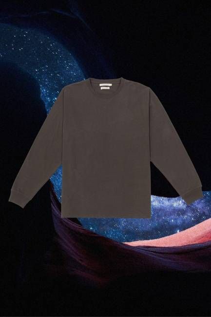 Regenerative Long Sleeve Tee | Charcoal
