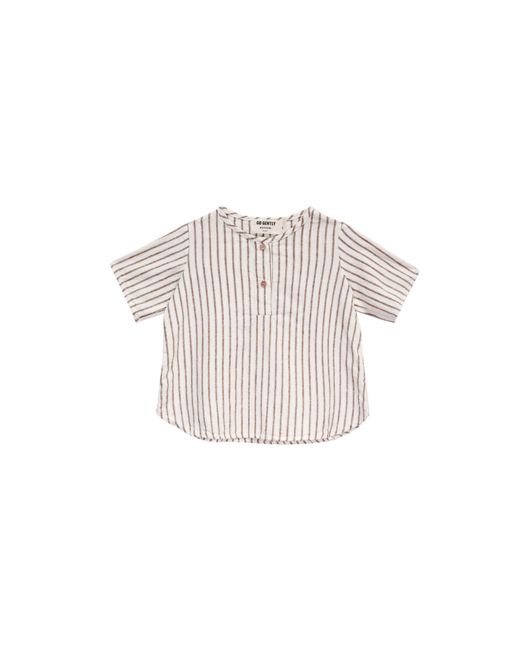 Woven Placket Tee