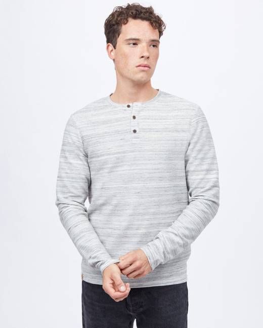 Space Dye Ottoman Henley Longsleeve