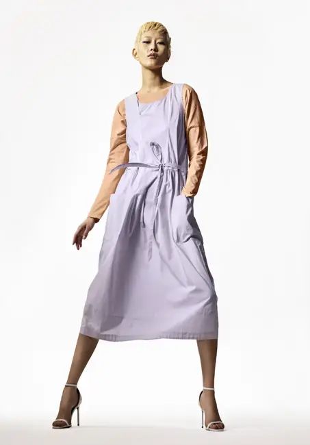 WUNDERKIND X HESSNATUR Midi dress made from pure organic cotton