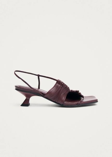 Juniper Burgundy Leather Sandals