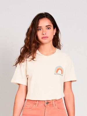 T-SHIRT VEGGIE RAINBOW-RABBIT RAW COTTON UNISEX