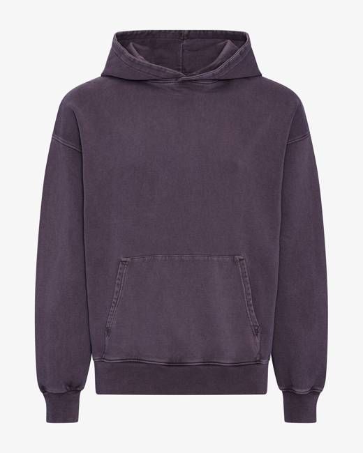 Organic Oversized Hood - Faded Grape