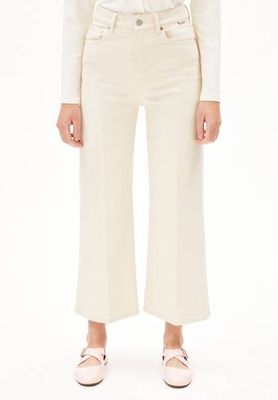 MURLIAA CROPPED WIDE JEAN | undyed