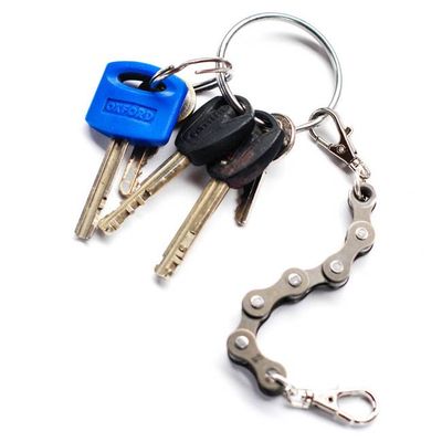 Recycled Bike Chain Keyring with Clasp