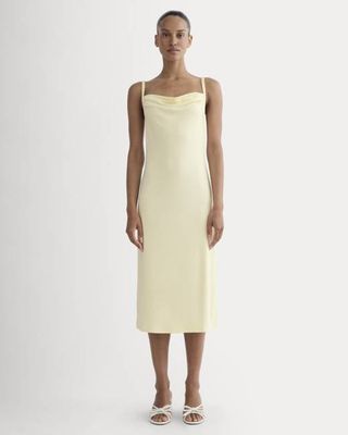 The Tank Midi Dress in Butterknit | Light Yellow