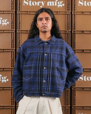 Eisbecherjacke - Solar Check Handloom