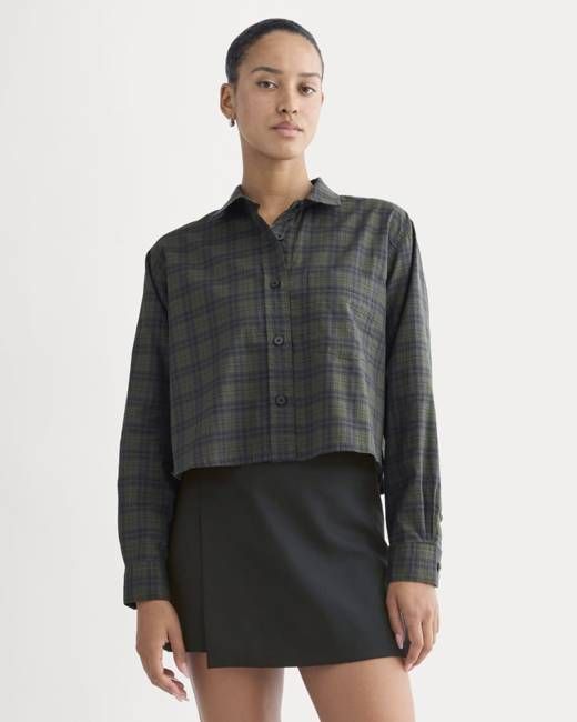 The Way-Short Shirt in Silky Cotton | Duffle Bag Plaid