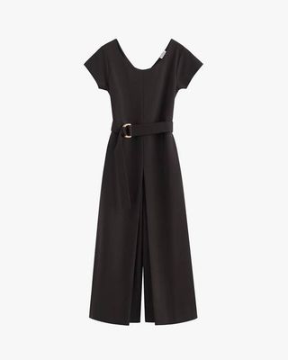 Ponte Pleated Jumpsuit
