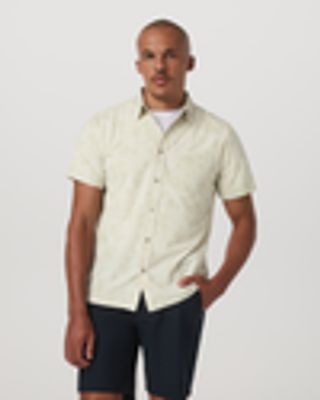 Short Sleeve Bridge Button Down – Sandalwood Fleur Shirt – Button Down – Vuori