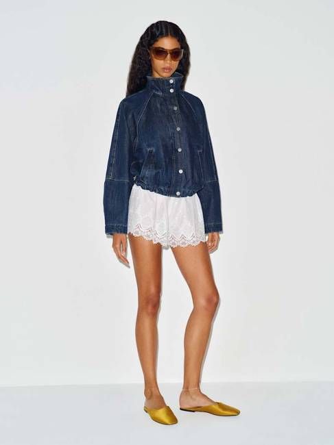 Corey Denim Bomber Jacket