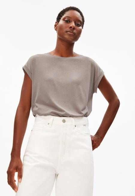 JILAANA T-SHIRT | seal grey