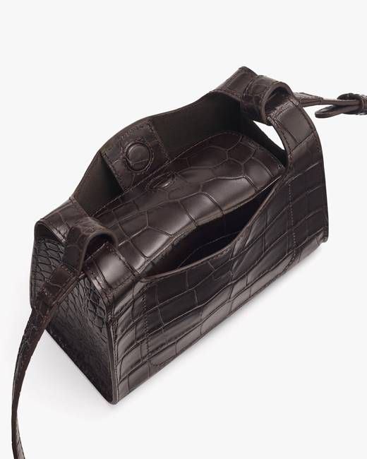 Mini Double Loop Bag (Croco)