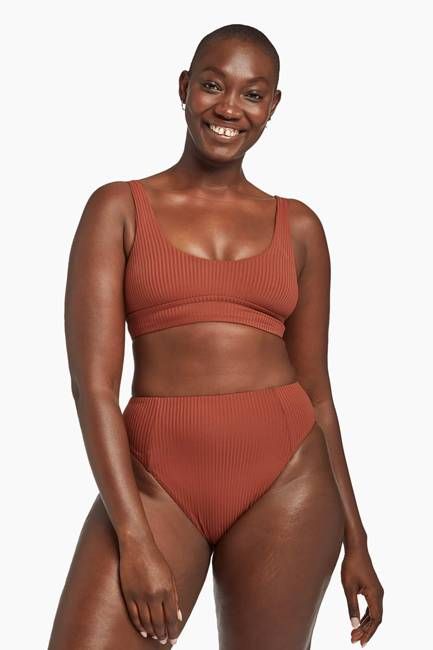 Sienna Tank - Copper Brown EcoRib