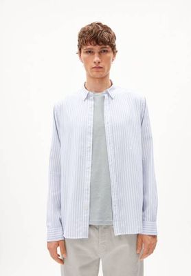 QUAASA STRIPES LONGSLEEVE SHIRT | white-dynamo blue