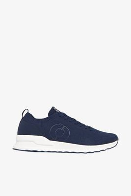 PLAIN NAVY BLUE KNITTED CONDE KNIT TRAINERS