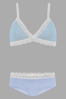 Set: Bio BH+ Hipster, Spitze lichtblau