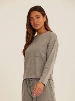Shaina Modal Terry Pocket Long Sleeve