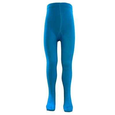 Turquoise Kids' Block Colour Tights