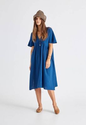 Riva Kaftan in Indigo