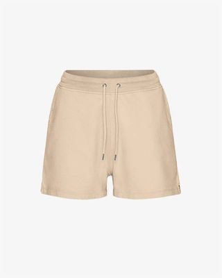 Bio-Sweatshorts für Damen - Honigbeige