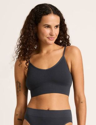 LYOLYTE Ribbed Low Back Bralette - Storm