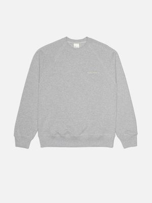 Palle Logo Sweatshirt Greymelange regular fit | Nudie Jeans