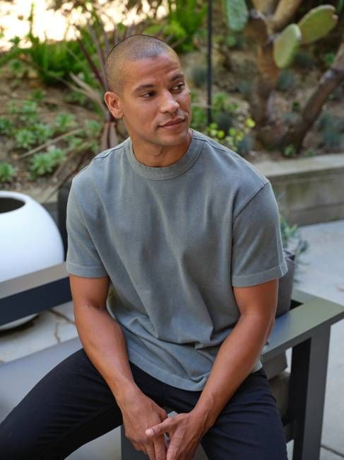 Johnny Relaxed Fit Heavyweight Mineral Wash Jersey Tee