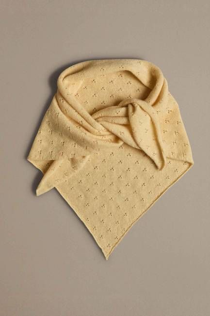 Pointelle Neckerchief | Butter Yellow