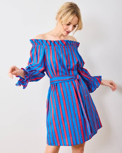 PF + Pencil & Paper Co. Nautical Stripes - Wells Dress - Maritime Blue