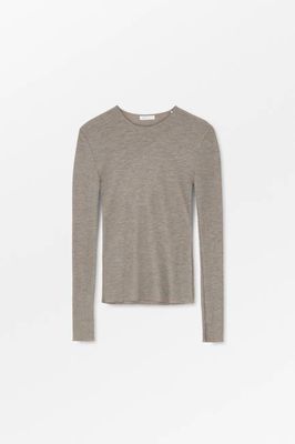 Amy O-neck blouse - Brown